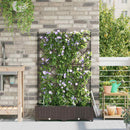 Have Blomsterkrukke 2 pcs Brun 80 x 40 x 126 cm Plastik