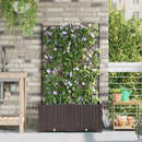 Have Blomsterkrukke 2 pcs Brun 80 x 40 x 142 cm Plastik
