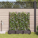 Have Blomsterkrukke 3 pcs Brun 120 x 40 x 126 cm Plastik
