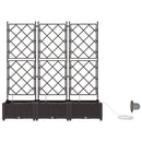 Have Blomsterkrukke 3 pcs Brun 120 x 40 x 126 cm Plastik
