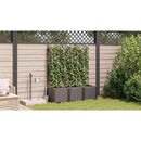 Have Blomsterkrukke 3 pcs Brun 120 x 40 x 142 cm Plastik