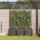 Have Blomsterkrukke 3 pcs Brun 120 x 40 x 142 cm Plastik