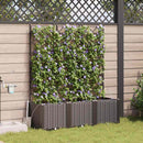 Have Blomsterkrukke 3 pcs Brun 120 x 40 x 142 cm Plastik