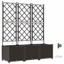 Have Blomsterkrukke 3 pcs Brun 120 x 40 x 142 cm Plastik