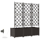 Have Blomsterkrukke 3 pcs Brun 120 x 40 x 142 cm Plastik