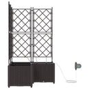Have Blomsterkrukke 3 pcs Brun 80 x 80 x 142 cm Plastik