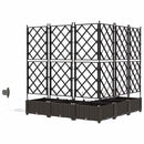 Have Blomsterkrukke 5 pcs Brun 120 x 120 x 126 cm Plastik