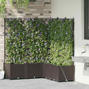 Have Blomsterkrukke 5 pcs Brun 120 x 120 x 142 cm Plastik