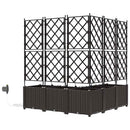 Have Blomsterkrukke 5 pcs Brun 120 x 120 x 142 cm Plastik