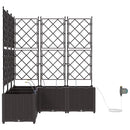 Have Blomsterkrukke 5 pcs Brun 120 x 120 x 142 cm Plastik