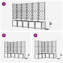 Have Blomsterkrukke 5 pcs Brun 120 x 120 x 142 cm Plastik