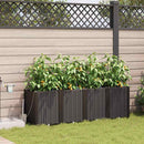 Have Blomsterkrukke 4 pcs Brun 160 x 40 x 52 cm Plastik
