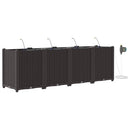 Have Blomsterkrukke 4 pcs Brun 160 x 40 x 52 cm Plastik
