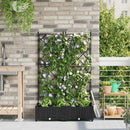 Have Blomsterkrukke 2 pcs Sort 80 x 40 x 125,5 cm Plastik