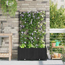 Have Blomsterkrukke 2 pcs Sort 80 x 40 x 143 cm Plastik