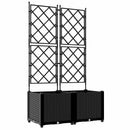 Have Blomsterkrukke 2 pcs Sort 80 x 40 x 143 cm Plastik