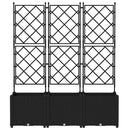 Have Blomsterkrukke 3 pcs Sort 120 x 40 x 143 cm Plastik