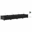Have Blomsterkrukke 4 pcs Sort 160 x 40 x 22 cm Plastik