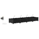 Have Blomsterkrukke 4 pcs Sort 160 x 40 x 22 cm Plastik