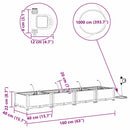Have Blomsterkrukke 4 pcs Sort 160 x 40 x 22 cm Plastik