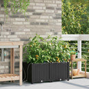 Have Blomsterkrukke 2 pcs Sort 80 x 40 x 37,5 cm Plastik