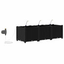 Have Blomsterkrukke 3 pcs Sort 120 x 40 x 37,5 cm Plastik