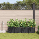 Have Blomsterkrukke 4 pcs Sort 160 x 40 x 37,5 cm Plastik