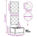 Have Blomsterkrukke Sort 40 x 40 x 126 cm Plastik