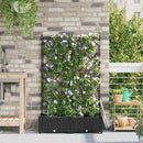 Have Blomsterkrukke 2 pcs Sort 80 x 40 x 126 cm Plastik