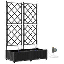 Have Blomsterkrukke 2 pcs Sort 80 x 40 x 126 cm Plastik