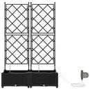 Have Blomsterkrukke 2 pcs Sort 80 x 40 x 126 cm Plastik