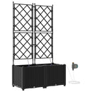Have Blomsterkrukke 2 pcs Sort 80 x 40 x 142 cm Plastik