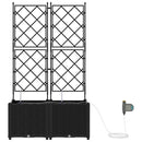 Have Blomsterkrukke 2 pcs Sort 80 x 40 x 142 cm Plastik