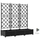 Have Blomsterkrukke 3 pcs Sort 120 x 40 x 126 cm Plastik