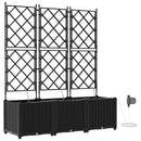 Have Blomsterkrukke 3 pcs Sort 120 x 40 x 142 cm Plastik