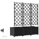 Have Blomsterkrukke 3 pcs Sort 120 x 40 x 142 cm Plastik