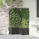 Have Blomsterkrukke 3 pcs Sort 80 x 80 x 142 cm Plastik