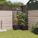 Have Blomsterkrukke 3 pcs Sort 80 x 80 x 142 cm Plastik