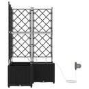 Have Blomsterkrukke 3 pcs Sort 80 x 80 x 142 cm Plastik