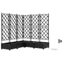 Have Blomsterkrukke 5 pcs Sort 120 x 120 x 126 cm Plastik