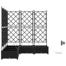 Have Blomsterkrukke 5 pcs Sort 120 x 120 x 126 cm Plastik