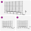 Have Blomsterkrukke 5 pcs Sort 120 x 120 x 126 cm Plastik