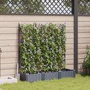 Have Blomsterkrukke 3 pcs Grå 120 x 40 x 125,5 cm Plastik