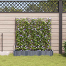 Have Blomsterkrukke 3 pcs Grå 120 x 40 x 125,5 cm Plastik