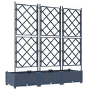 Have Blomsterkrukke 3 pcs Grå 120 x 40 x 125,5 cm Plastik