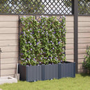 Have Blomsterkrukke 3 pcs Grå 120 x 40 x 143 cm Plastik