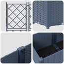 Have Blomsterkrukke 5 pcs Grå 120 x 120 x 143 cm Plastik