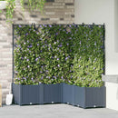 Have Blomsterkrukke 5 pcs Grå 120 x 120 x 143 cm Plastik