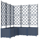 Have Blomsterkrukke 5 pcs Grå 120 x 120 x 143 cm Plastik