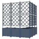 Have Blomsterkrukke 5 pcs Grå 120 x 120 x 143 cm Plastik